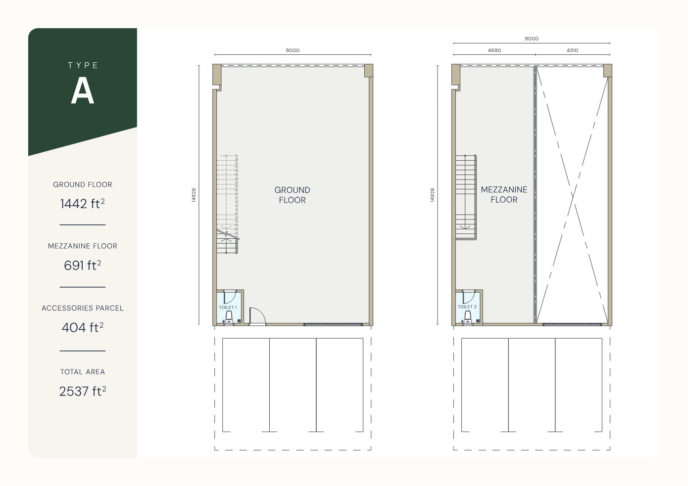 Type A floor plan
